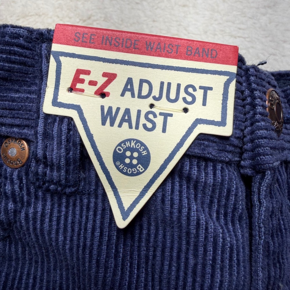 OshKosh Bgosh 6 Months Navy Blue Corduroy E-Z Adjust Waist Pants Classic - Picture 7 of 7